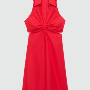 Mango Side Slit Long Dress